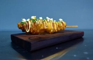 Restaurant review on Skosh. Micklegate York. East Coast Lobster Corndog. Picture: Anthony Chappel-Ross