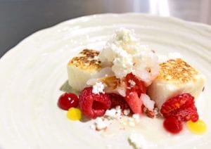 Restaurant review on Skosh. Micklegate York. GOATS CURD MARSHMELLOW Picture: Anthony Chappel-Ross