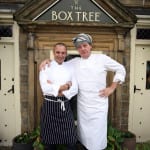 Seen here: Chef & TV Presenter MARCO PIERRE WHITE who has teamed up with fellow Chef & owner of The Box Tree Restaurant SIMON GUELLER, and will be joining him as a partner in future projects at Yorkshire's celebrated Michelin Starred restaurant 'THE BOX TREE' in Ilkley, West Yorkshire. Pictured here outside 'The Box Tree'...(19 Oct 2010).