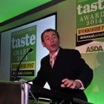 16 October 2014.......   Nigel Barden hosts the  Deliciouslyorkshire, Yorkshire Post and Asda Taste Awards 2014 at The Pavilions. HarrogateTJ100559w Picture Tony Johnson