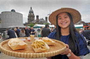 3 June 2016 ....... Mine Cothay from Thai Erawan at the Yorkshire Food & Drink Festival in Millennium Square, Leeds. Picture Tony Johnson